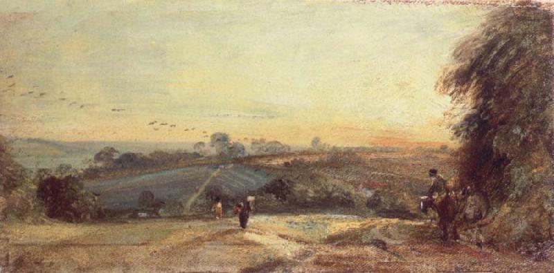 John Constable Autumnal Sunset oil painting image